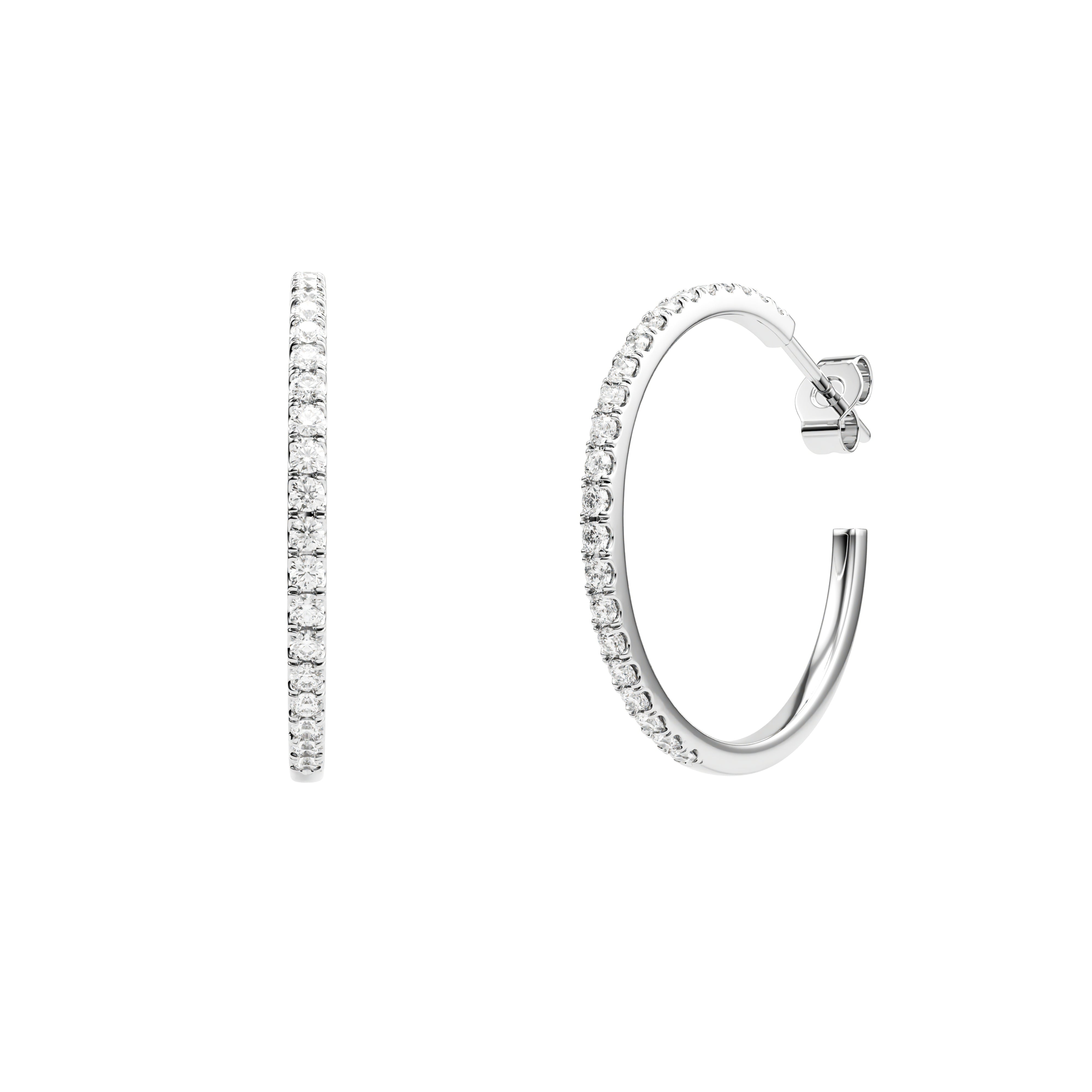 14k White Gold — Harmony Earrings